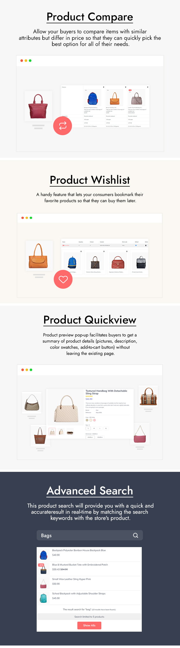 Pleasure - Handbag and Purse Store PrestaShop 8 Theme - 3