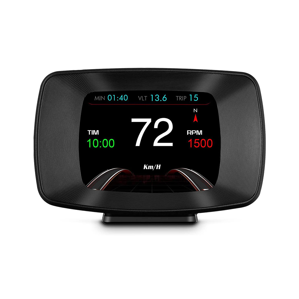 Universal Car Hud Digital GPS Speedometer – Black, Large