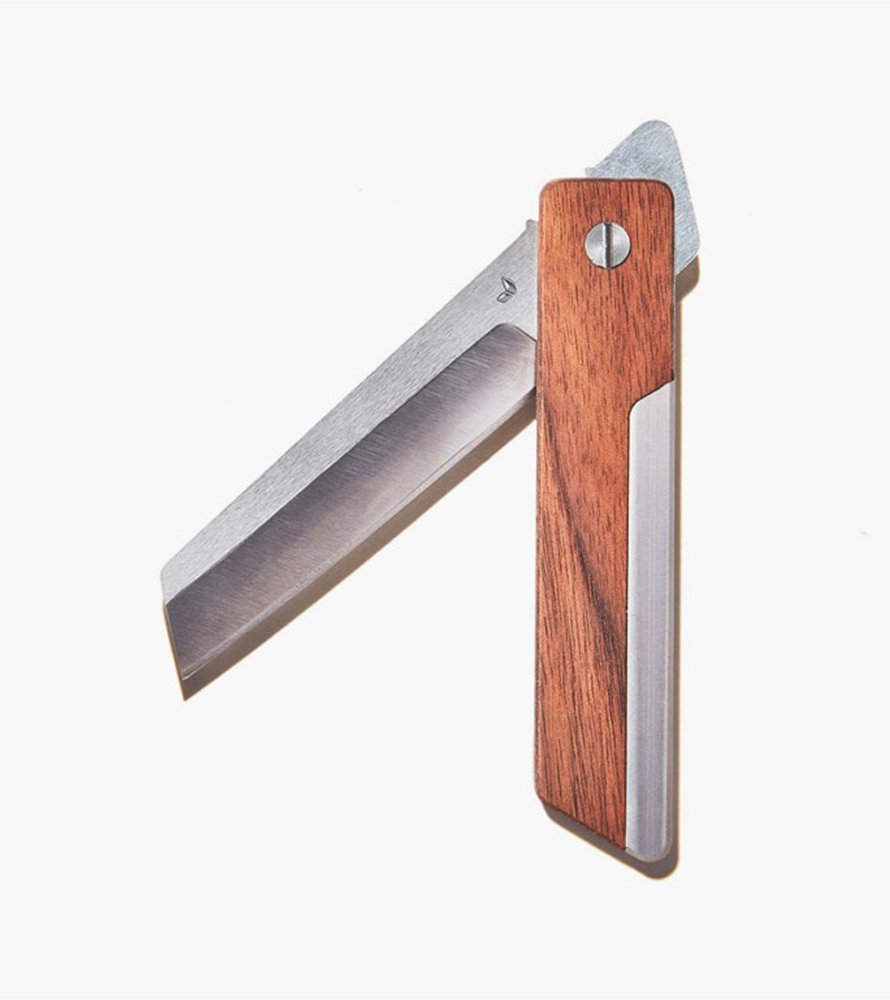 Modern Grove made Walnut Pocket Knife Meg 504459