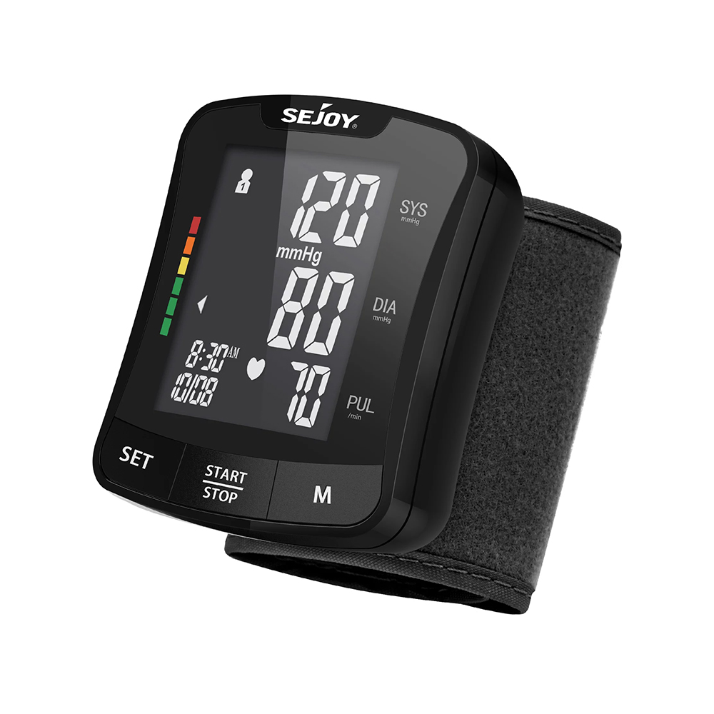 Digital Blood Pressure BP Monitor Machine – Black, Large