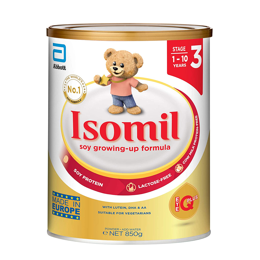 Abbott Isomil IQ IntelliPro Stage 3 Toddler Milk Formula – Gold, Large