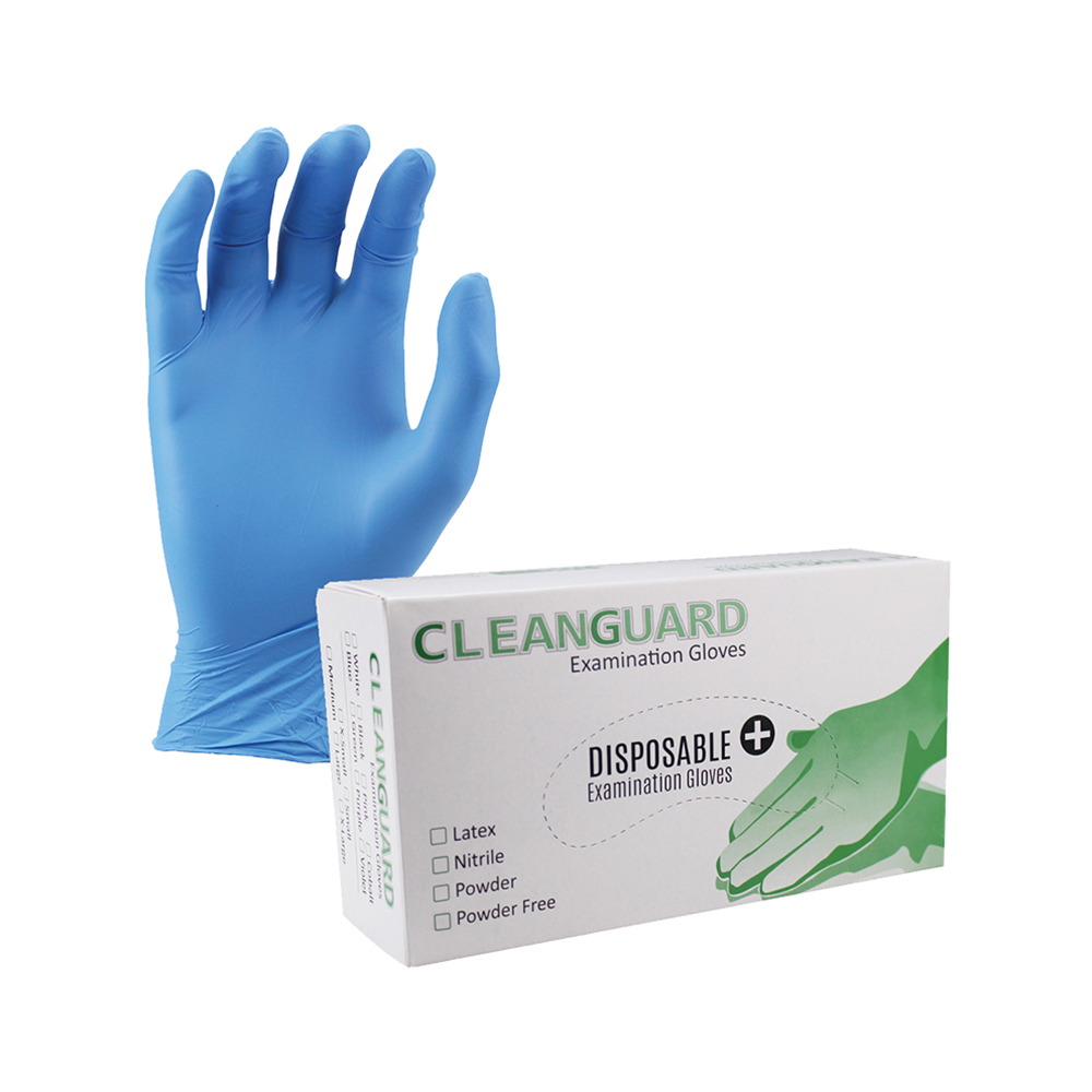 Nitrile disposable gloves – powder-free & latex-free – Black, Large