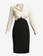 Long Sleeve & Crepe Dress - Image 3