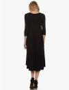 Round Neck Pleated Dress - Image 2