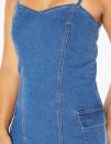Sleeveless Denim Dress - Image 3