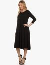 Round Neck Pleated Dress - Image 4