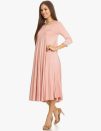 Round Neck Pleated Dress - Image 9