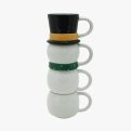 Elsjoy Set of 4 Christmas Stackable Coffee Mugs Christmas Coffee Mugs with Metal - Image 3