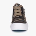 Sneakers for Womens Fashion Platform Hidden Heel Slip On Sneaker Non Slip Side Zipper - Image 3