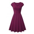 Summer Women Dresses V-Neck Bodycon Casual Dress Elastic Cotton Sexy Office Sundress