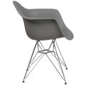Finch Fox Romantic Vintage Dining Chairs Rustic Plastic Chair with Wooden Legs - Image 3