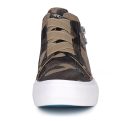 Sneakers for Womens Fashion Platform Hidden Heel Slip On Sneaker Non Slip Side Zipper - Image 4