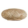 Wholesalestuff Bamboo Wicker Rattan Light Fixture Flush Mount Hanging Ceiling Lamp