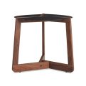 Brad Ascalon for Design Within Reach Side Table in Walnut and Glass Top Design Within - Image 2