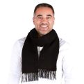 100% Pure Baby Alpaca Wool Scarf, Solid Natural Dye-free Colors for Men & Women - Image 3