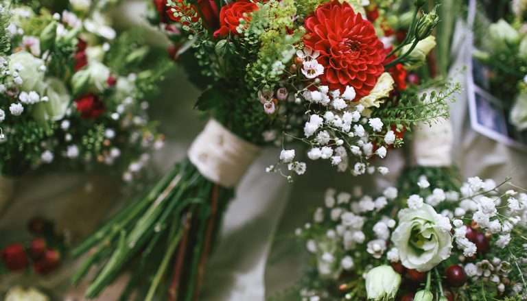 Flower decoration of wedding